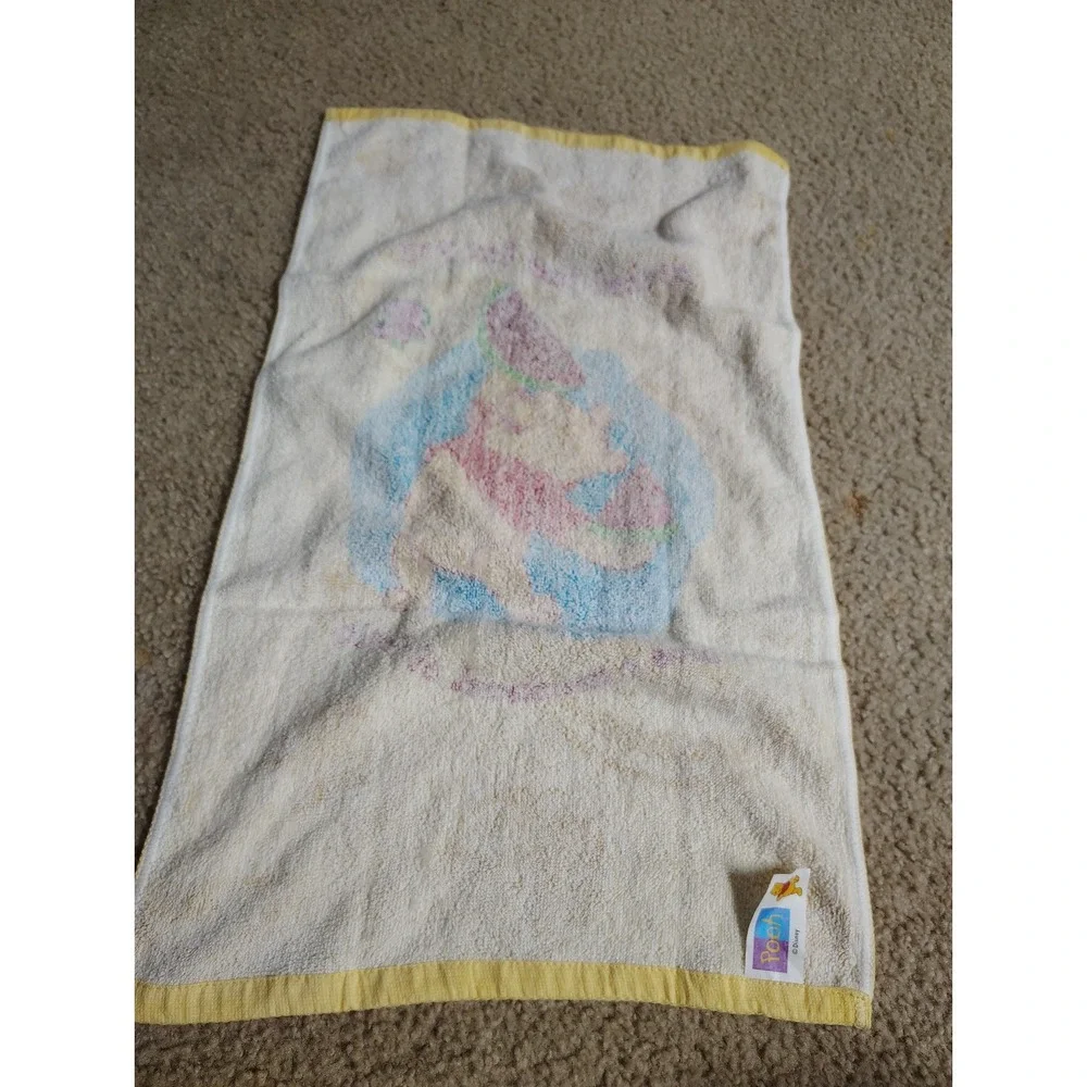 Vintage Winnie the Pooh Disney Hand Towel Fruit Theme